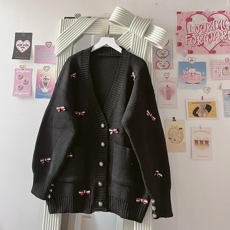 Áo cardigan nơ Giáng sinh 1