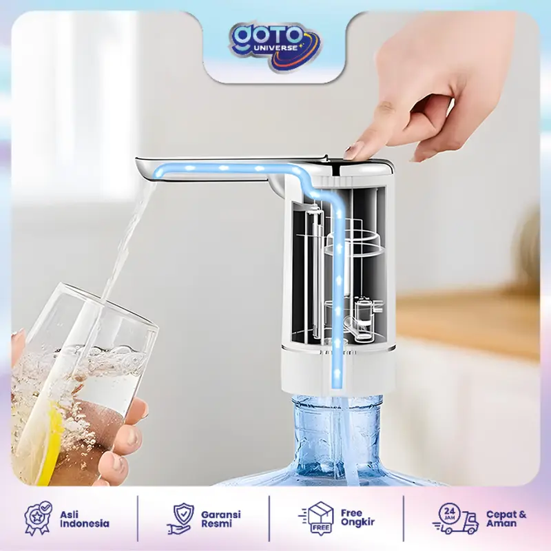 Goto [COD] Merlyn Pompa Galon Lipat Electric Dispenser Air Minum USB Charge 5