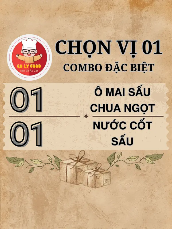 ( ĐẶC BIỆT ) Sấu giòn Chua Ngọt & Chua Cay + Nước cốt sấu ngâm - EOLYFOOD - Đặc sản Hà Nội 1