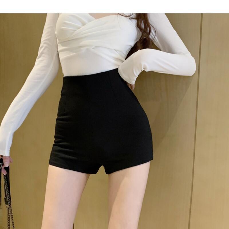 Product Introduction of Short shorts for women summer base, ultra short three quarter pants, sexy and spicy girl, high waist A-line jazz dance, black casual pants Womenswear Bottom Lingerie Comfort 5