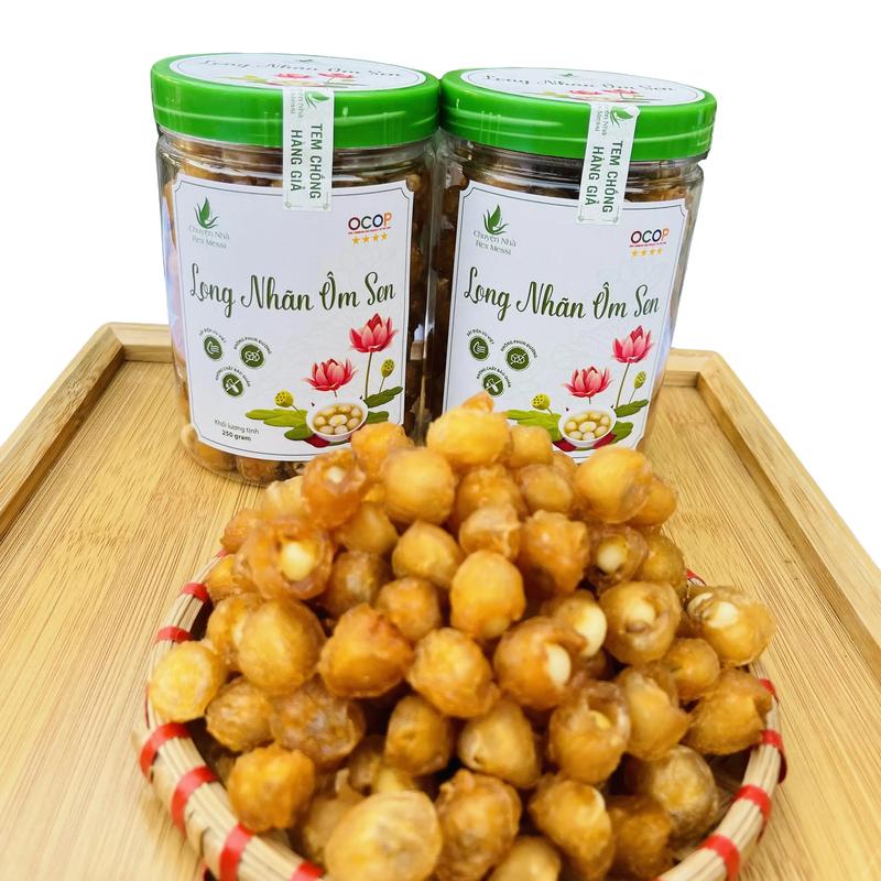 Combo 2 Hộp Long Nhãn Ôm Sen 250g Đồ Ăn Vặt Không Đường Sấy Mộc Hoán Thúy Food Thức Ăn Snack