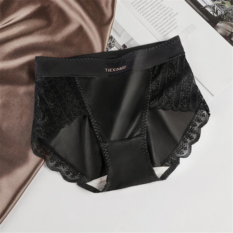 Product Introduction of Đồ Lót Ren Không Đường May, Dành Cho Phụ Nữ, Giá Cả Phải Chăng, Ren Satin Sang Trọng, Cạp Cao Giữa, Thoáng Khí, Làm Bằng Lụa Lạnh Mùa Hè, Ngầu Và Thoải Mái, Thân Thiện Với Làn Da 25