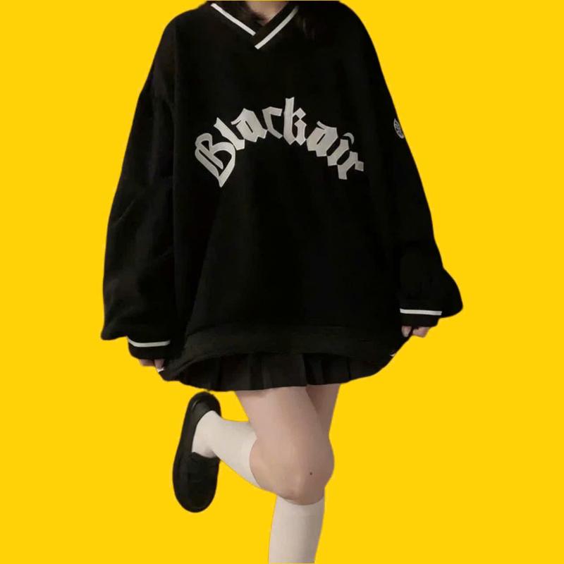 áo bigsize nữ áo mùa đông bigsize sweater bigsize áo nỉ bigsize [ CÓ size 55 kg__ 135kg] 90kg 95kg 65kg 100kg 125kg 130kg sw cổ tim blackair 1