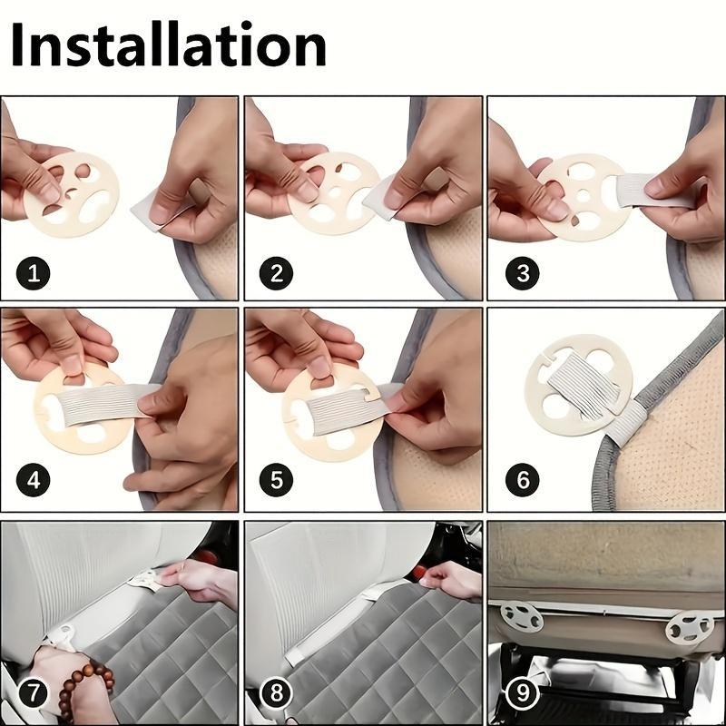 Universal Oval Car Seat Cushion, Soft & Breathable Car Seat Protector, Anti-slip Lightweight & Portable Car Seat Cover, Car Interior Accessories 7