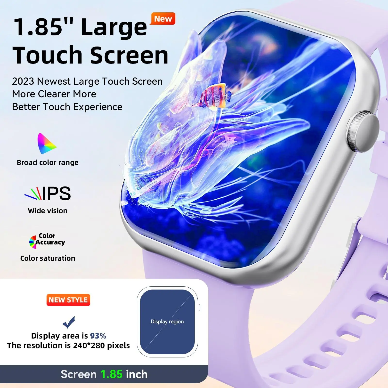 Multifunctional Bluetooth Calling Smart Watch, 1 Piece Digital Watch