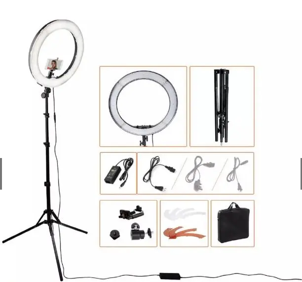 Đèn Livestream Giá Đỡ Kẹp Điện Thoại Livestream Cao 2m1 Chụp Ảnh, Quay Video 1