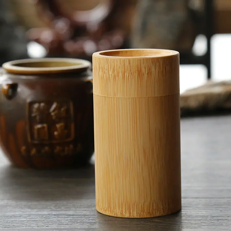 Hộp đựng lọ, Thủ Công tự nhiên, Thân Thiện với môi trường, Hộp đựng bằng tre, Hộp Sắp Xếp lon trà, Hộp đựng đồ 3