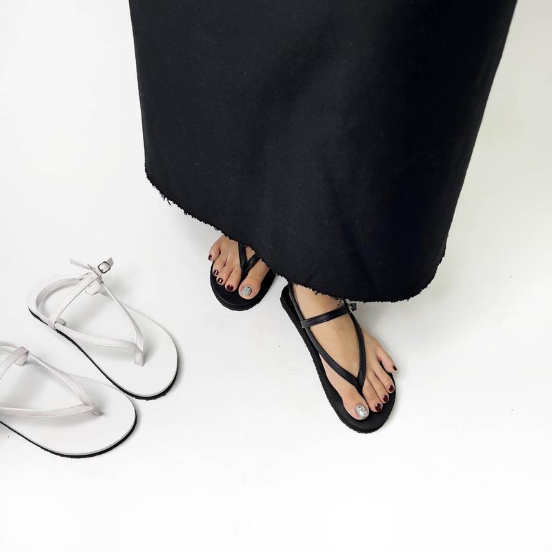 Giày sandal nữ xỏ ngón quai mảnh đế bệt SANDALTHOITRANG sandal nữ đi học đi chơi đi làm big size 34-42