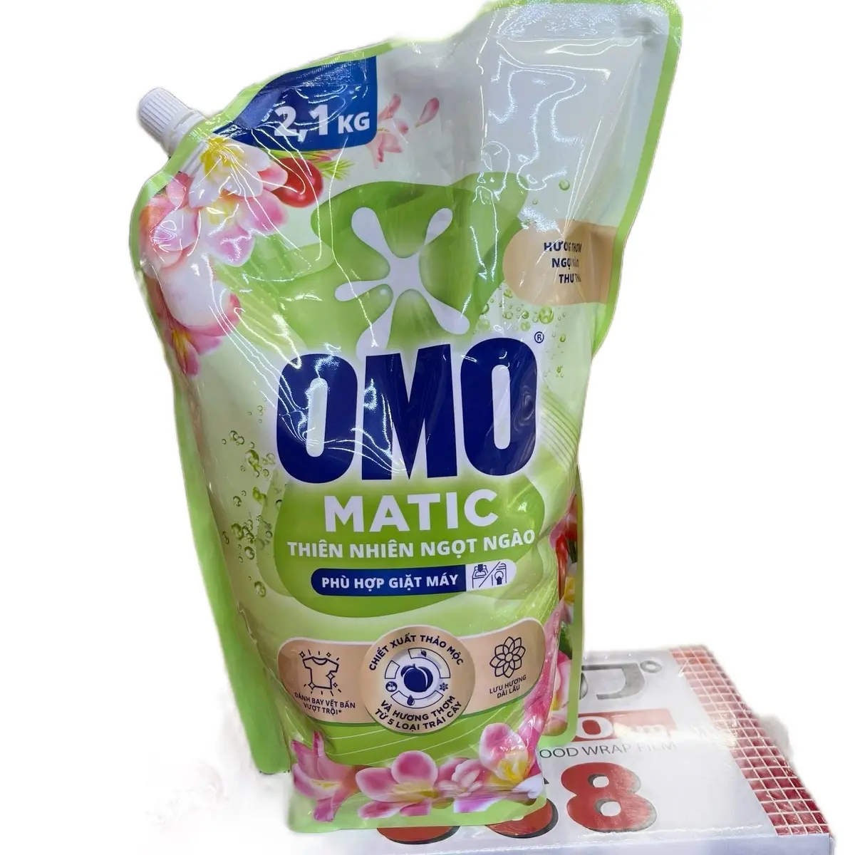 ￼[Mẫu mới] Túi Nước giặt OMO Matic Cửa trước 2.1/túi Làm Sạch