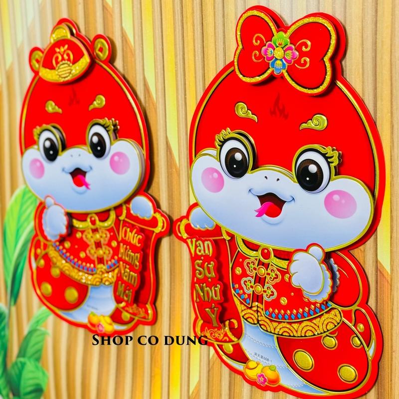 Product Introduction of Bộ đôi hình dán 2 ông thần tài, bé na 2025 1