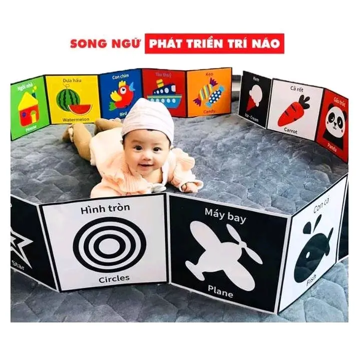 Trọn Bộ Tranh Thẻ Kích Thích Thị Giác Cho Trẻ Sơ Sinh Giúp Bé Phát Triển Giác Quan Và Não Bộ Đồ Chơi