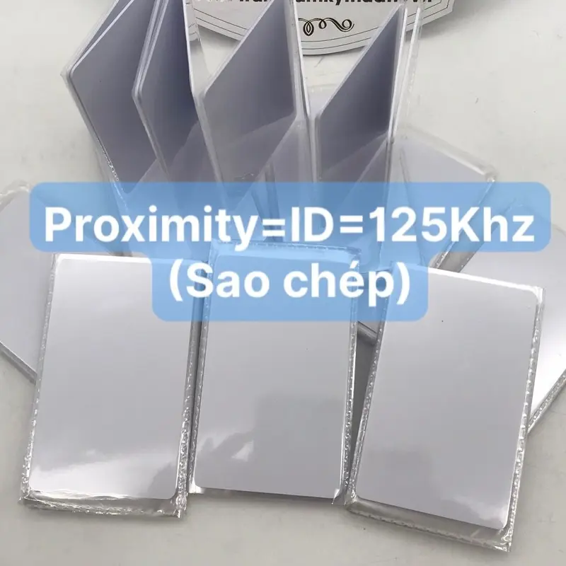 Thẻ từ trắng RFID 125Khz - Thẻ ID sao chép được, dùng kiểm soát nhân viên, thẻ thang máy ... 0