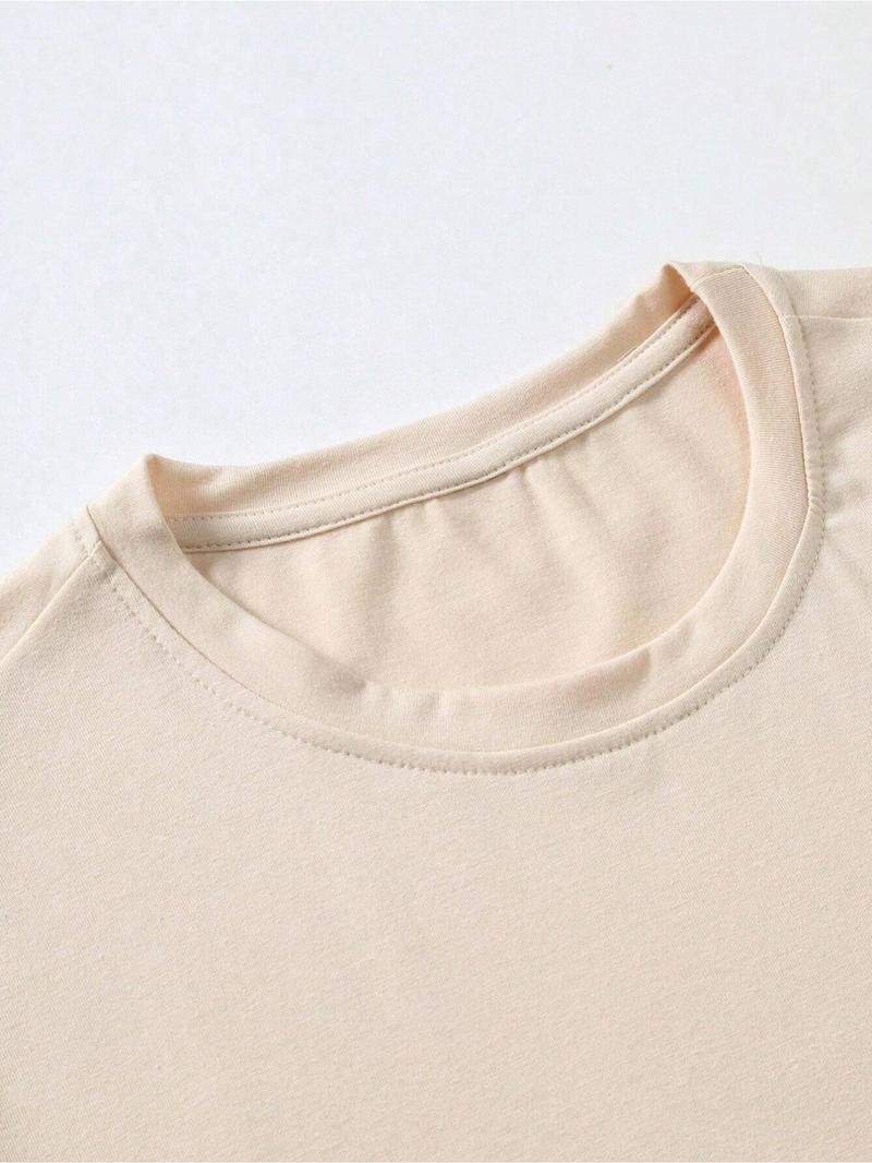 Product Introduction of Plus Size Men's Letter Print Round Neck Tee, Casual Short Sleeve T-shirt for Summer, Men's Plus Size Top for Daily Wear 6