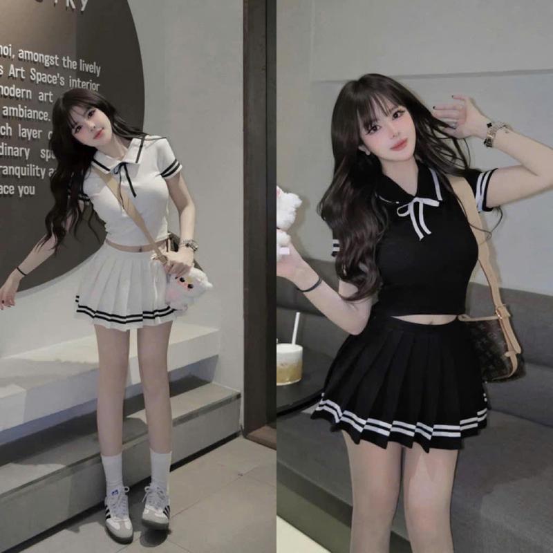 Sét Váy Phối Dây Nổi ( ko kèm túi phụ kiện) MPB Chất Len Lông Thỏ Mịn Đẹp Dành Cho Nữ Mặc Thu Đông Sang Chảnh by T.LINH STORE 68 Áo Voi