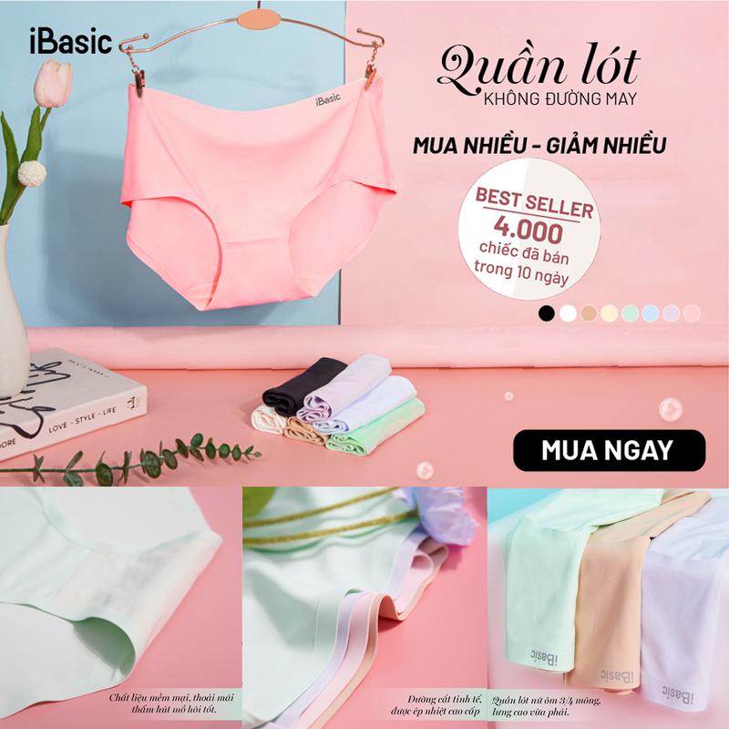  Quần lót nữ lưng cao không đường may nhiều màu iBasic V189 
