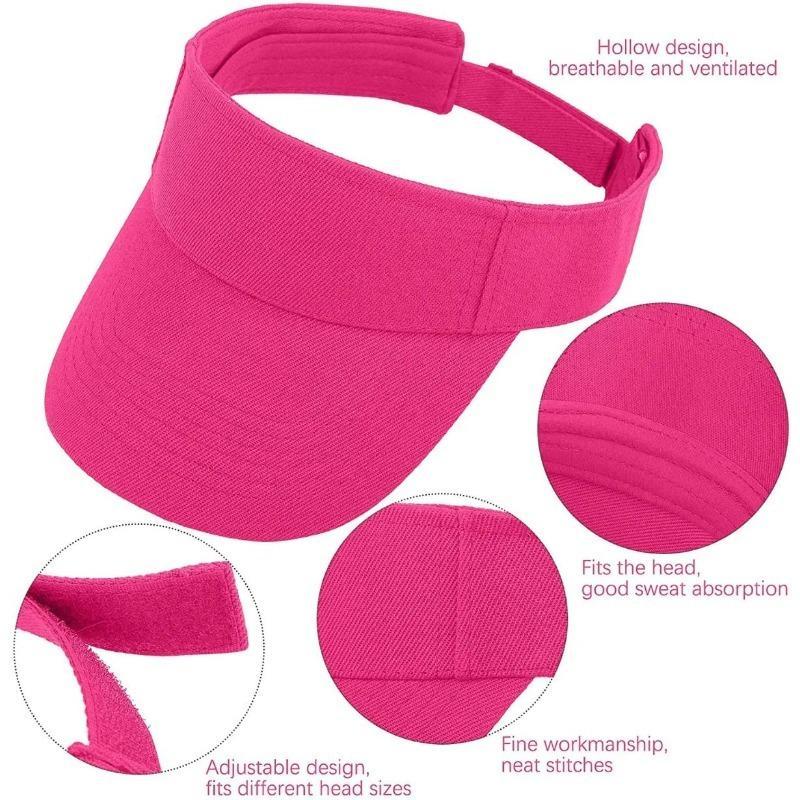 Sun Hat Women Baseball Cap Summer White Sun-Proof Caps Empty Top Visors Seaside Outdoor Sport Tennis Golf Hat 5
