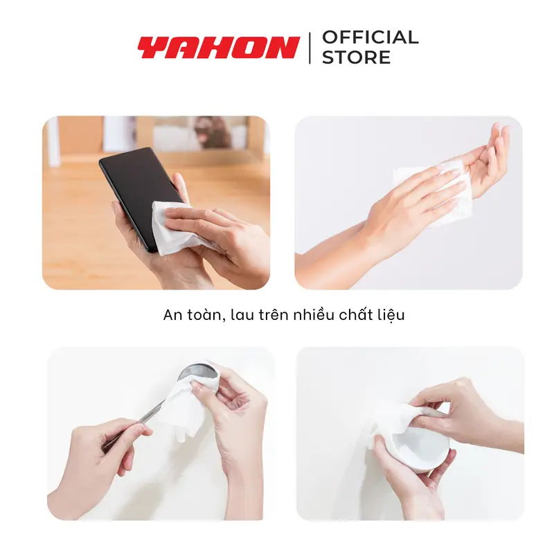 Combo 6 Khăn Ướt Cồn LET-GREEN Diệt Khuẩn 10 Miếng/Gói 4