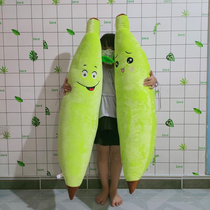 GỐI ÔM SIZE LỚN HÌNH CHUỐI LỚN CAO CẤP VẢI LÔNG MỊN XUẤT KHẨU