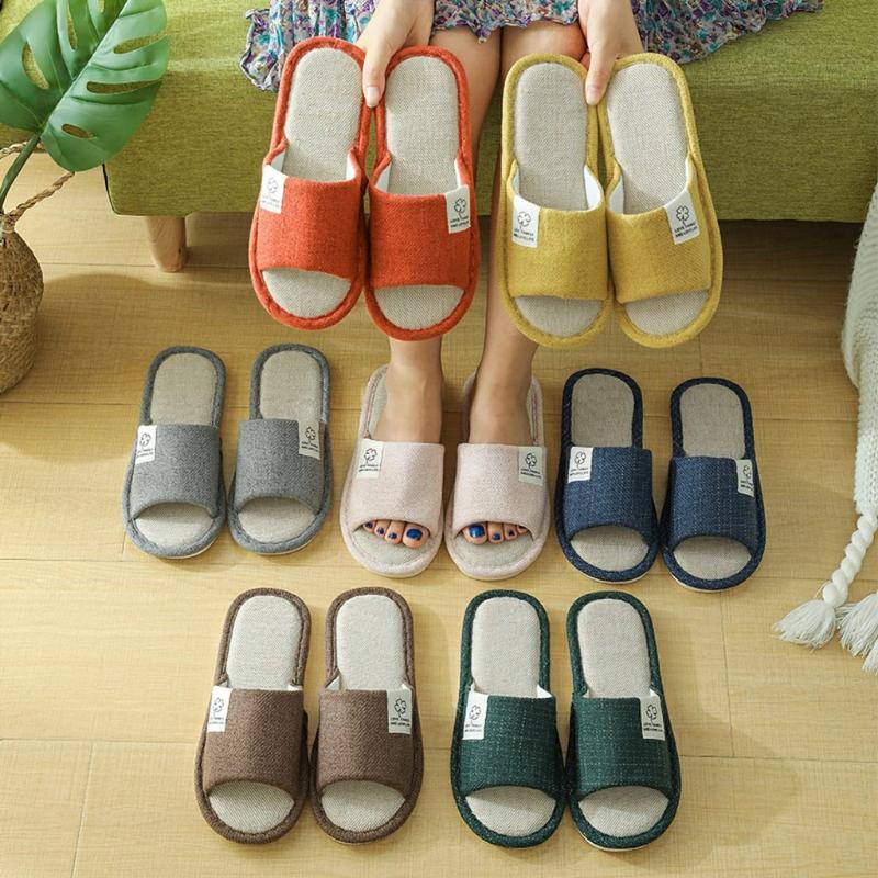 DÉP VẢI LANH đi trong nhà đế cao su dẻo (chọn tăng 1 size) ARRIA 2