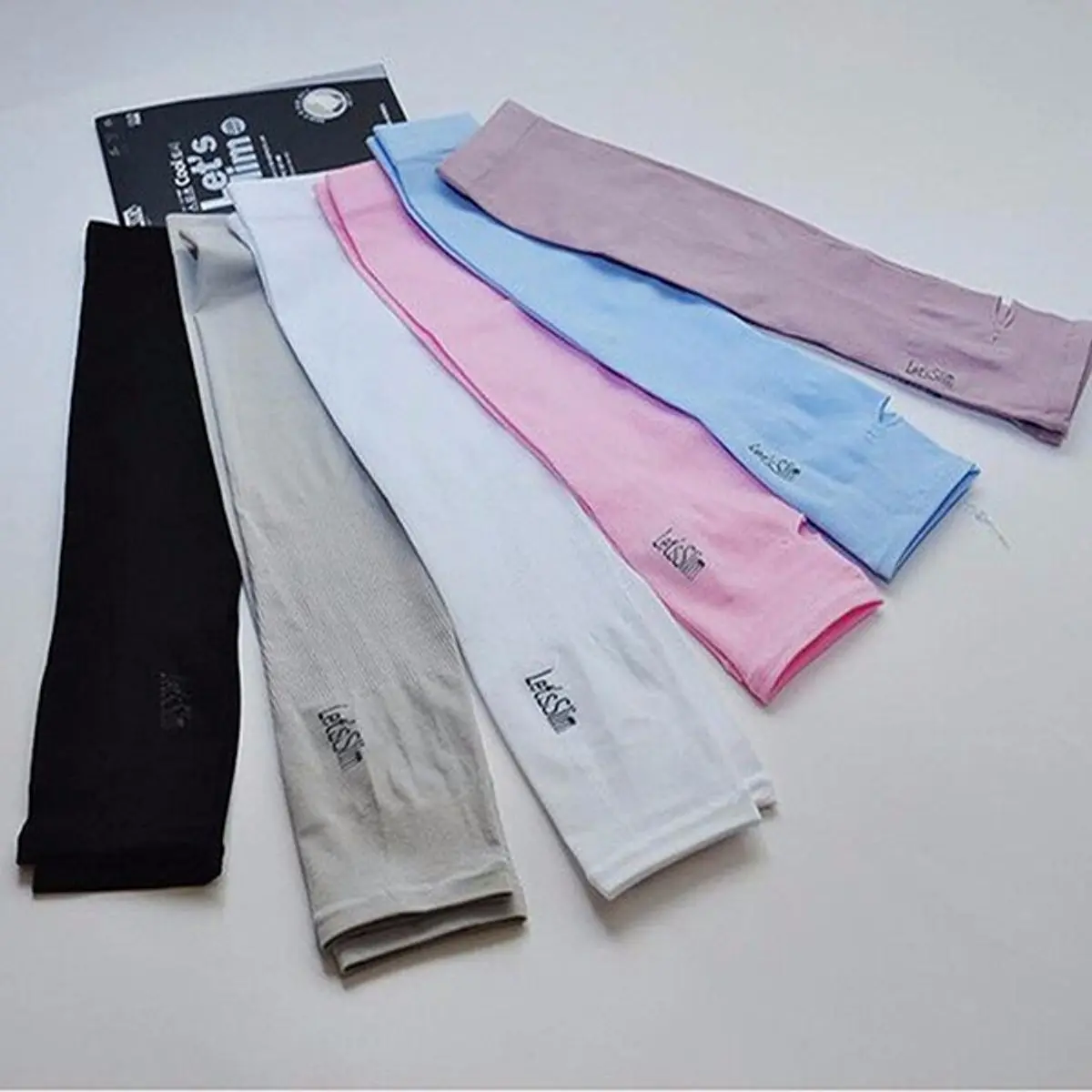 Bán 01 đôi Găng Tay Chống Nắng Hàn Quốc Xỏ Ngón Let's Slim đủ màu Dày Dặn Ngăn Tia UV