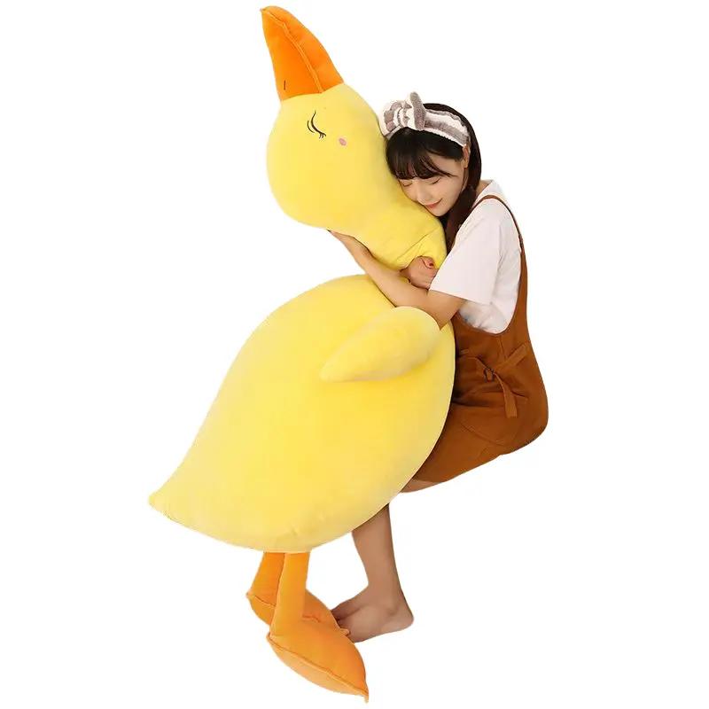 Gấu  Bông Vịt Trầm Cảm,Vịt Lười Size 1m3 - màu Vàng Thú Bông Thú Nhồi Bông Toy Đồ Chơi Phát Nhạc