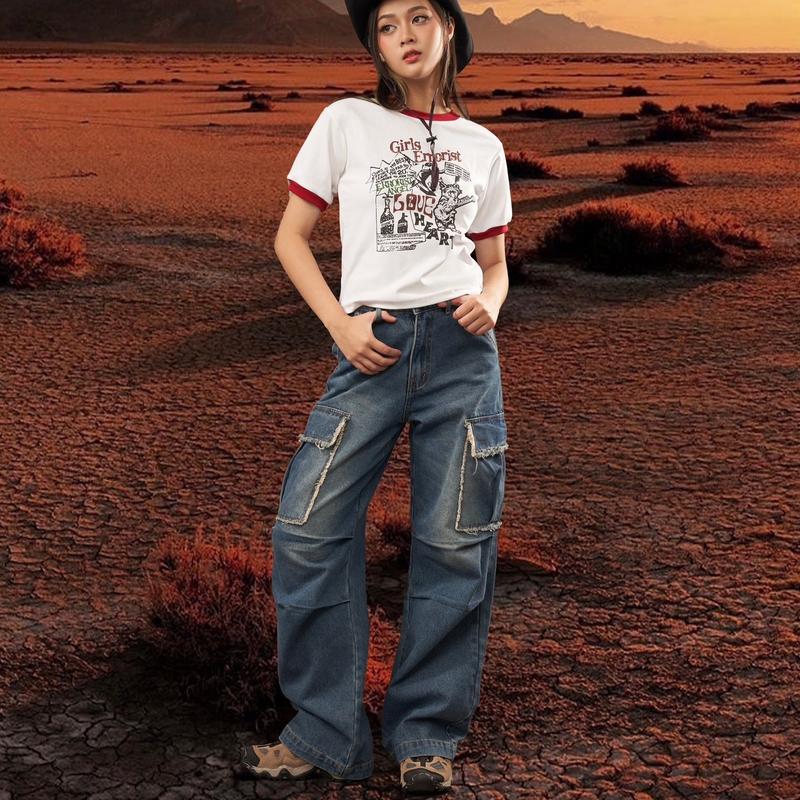 Quần ERRORIST Jumper Jeans Xanh / Xám Nữ Pants Nữ Pants