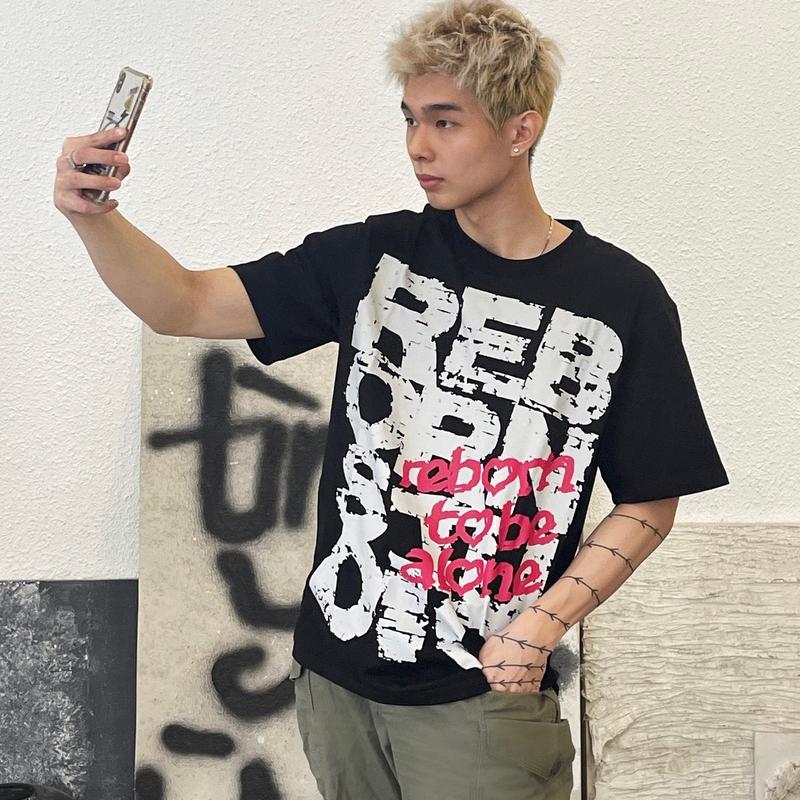 ÁO THUN REBORN STUDIO / REBORN TO BE ALONE  Cổ Tròn Top  Nam Menswear 5