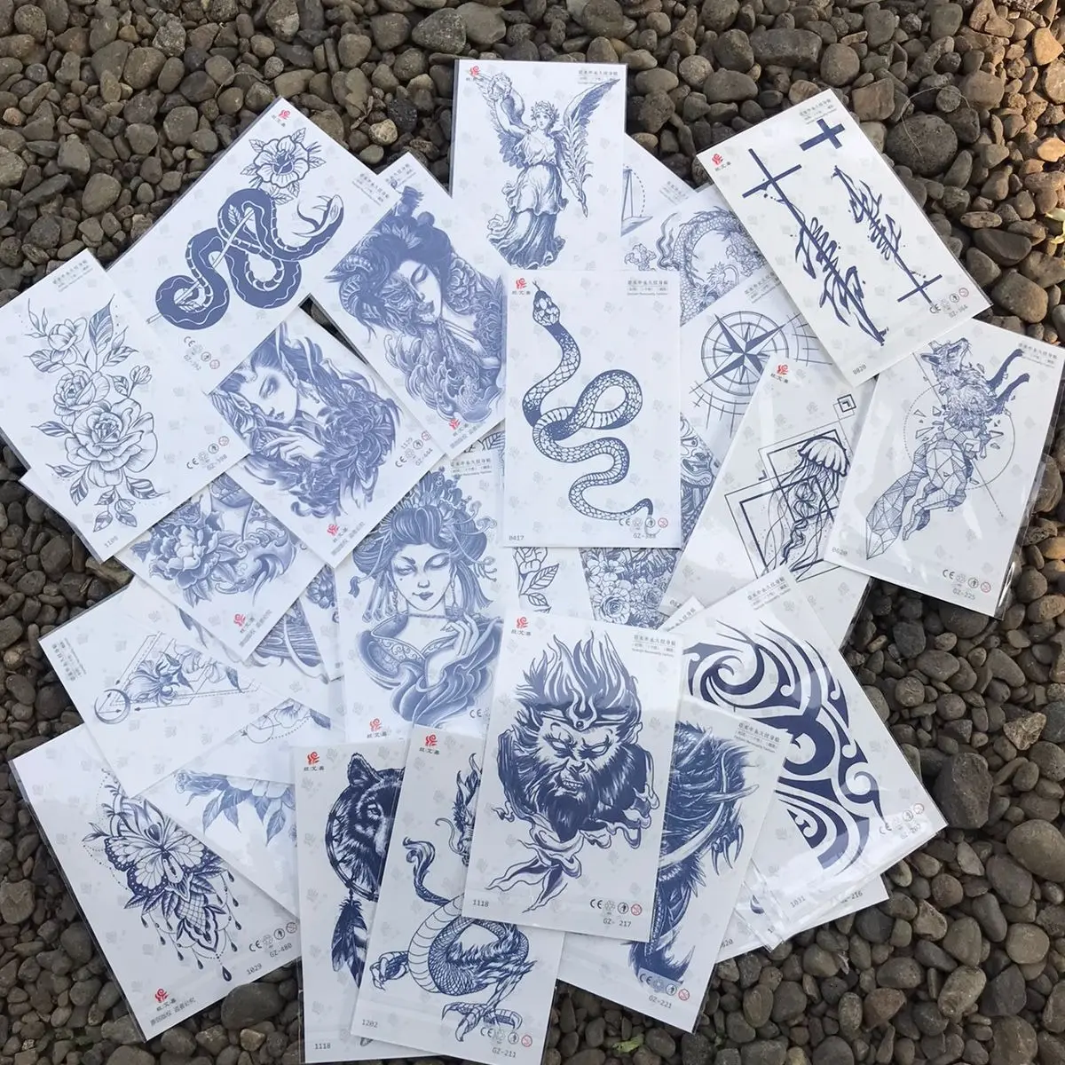 Tato temporer tahan 1 bulan tato fruit ink bisa bayar ditempat stiker tato keren tato viral tato tahan lama tato sementara tato naga tato motif ular viral Tatto Temporary