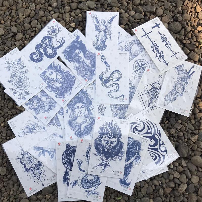 Tato temporer tahan 1 bulan tato fruit ink bisa bayar ditempat stiker tato keren tato viral tato tahan lama tato sementara tato naga tato motif ular viral Tatto Temporary 1