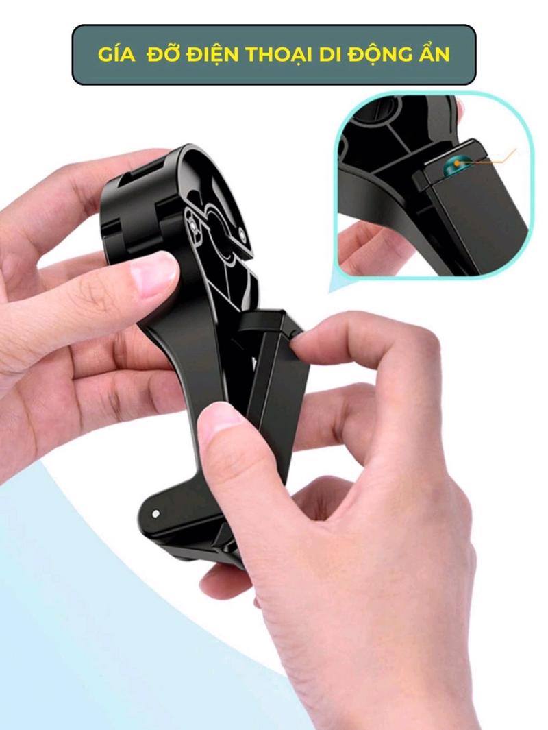 Product Introduction of Compo 2 móc treo đồ kiêm kẹp điện thoại cho ô tô, móc treo đồ sau tựa lưng ô tô, kẹp điện thoại 2 trong 1,nội thất Kem Giá Đỡ Điện Thoại Phụ Kiện kepdienthoai  oto 3