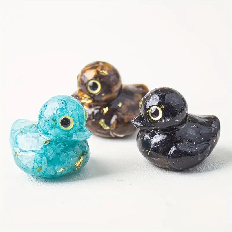 Product Introduction of Miniature Resin-wrapped Duck Statue, 1 Count Unique Decorative Ornament, Durable Water-resistant Decoration for Indoor Outdoor 17