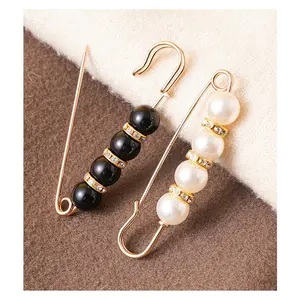 Bros Peniti Besar Mutiara Putih / Bros Brooch Hijab Kebaya [JY]