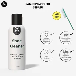 Pembersih Sepatu Shoes Cleaner / Sabun Cuci Sepatu Untuk Semua Bahan Sepatu Bonus Sikat
