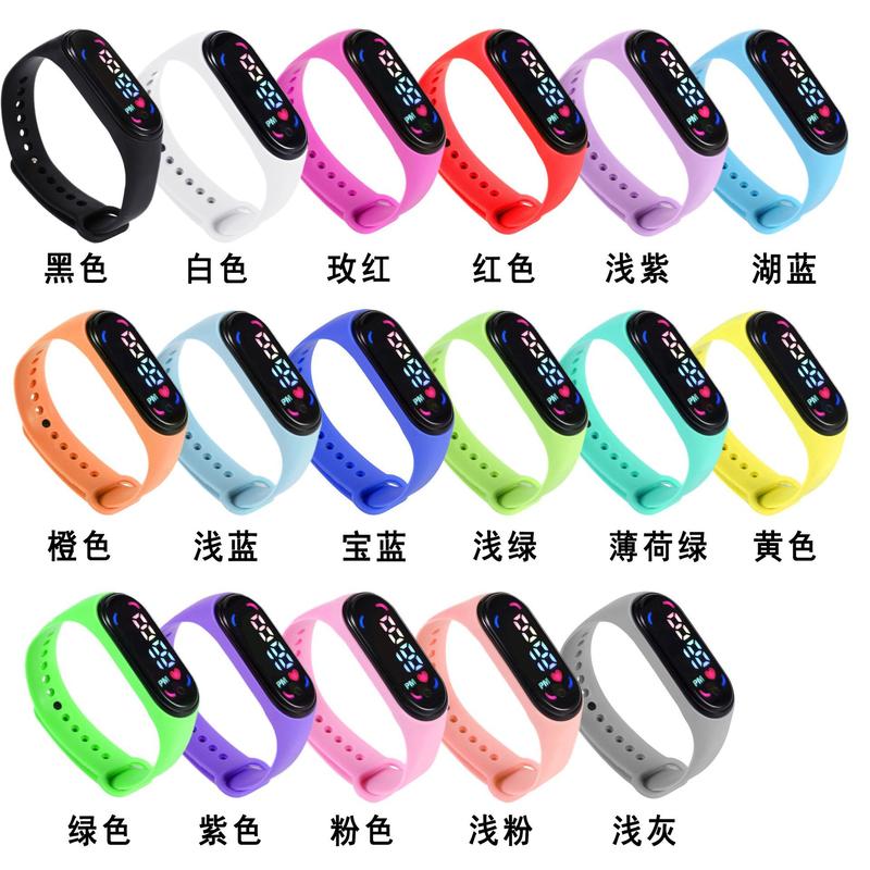 Product Introduction of Wholesale New Multi-Function Luminous Waterproof Touch Electronic Watch for Students LED Electronic Wristwatch Wholesale 5