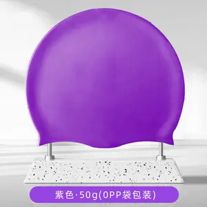 COZY Topi Renang Silikon Dewasa Pria Wanita Karet Tahan Air Berenang Remaja Topi Kelopak Topi Kolam Selam Y3812