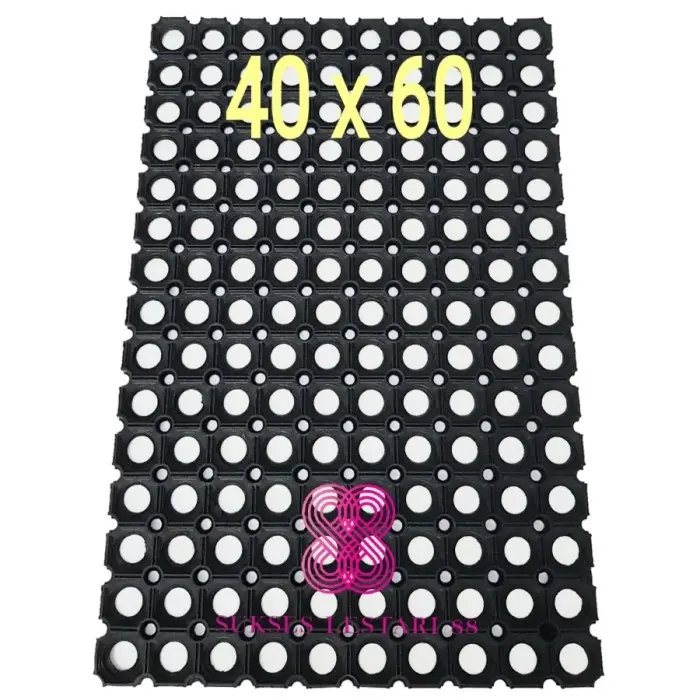 KESET KARPET KARET ANTI SLIP MASJID WUDHU KAMAR MANDI TOILET 40x60 cm