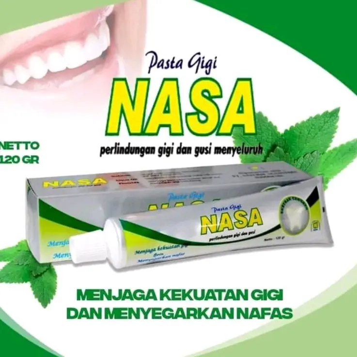 Pasta Gigi Nasa Original BPOM 120ml sehatkan Gusi Memutihkan 0