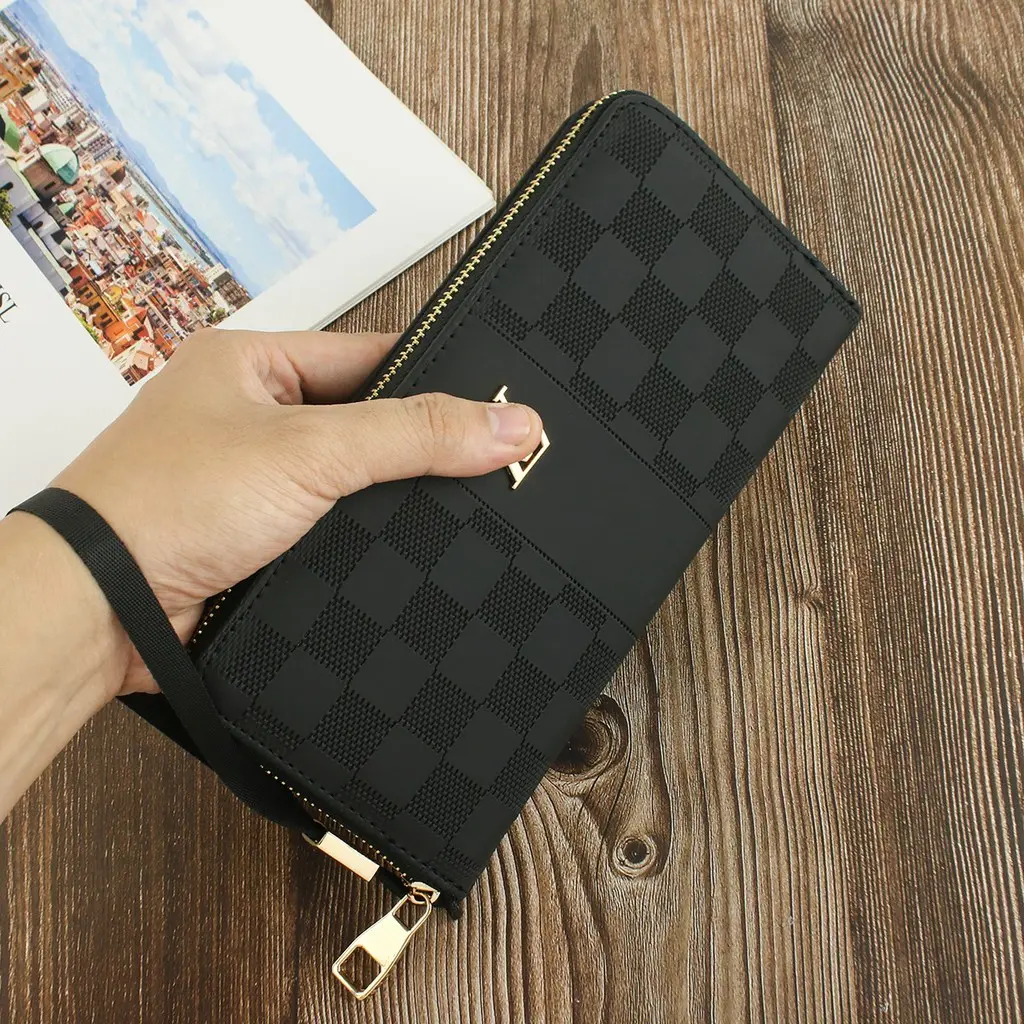 Ví Nam Cầm Tay Hàng Hiệu  Mẫu Hot 2024  Ví Dài Nam Thời Trang Da Nhung Clutch