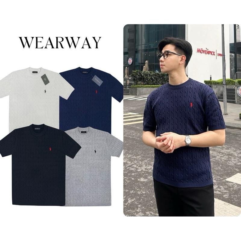 Mở Bán Áo Phông Len Cổ Tròn Vặn Thừng Thêu Ngựa By Wearway Chất Len Lông Thỏ Loại 1 Nam Nữ Menswear