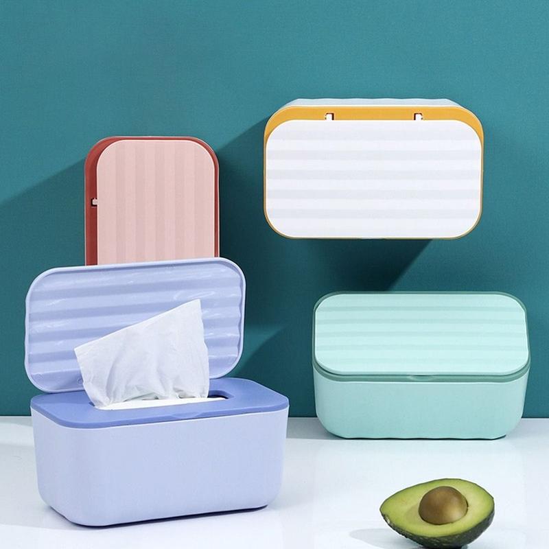 Product Introduction of Portable Plastic Dual-purpose Tissue Box Extractive Large Capacity Wet Wipes Dispenser Dustproof Seat Type/Wall Mounted Napkin Paper Case Car 9