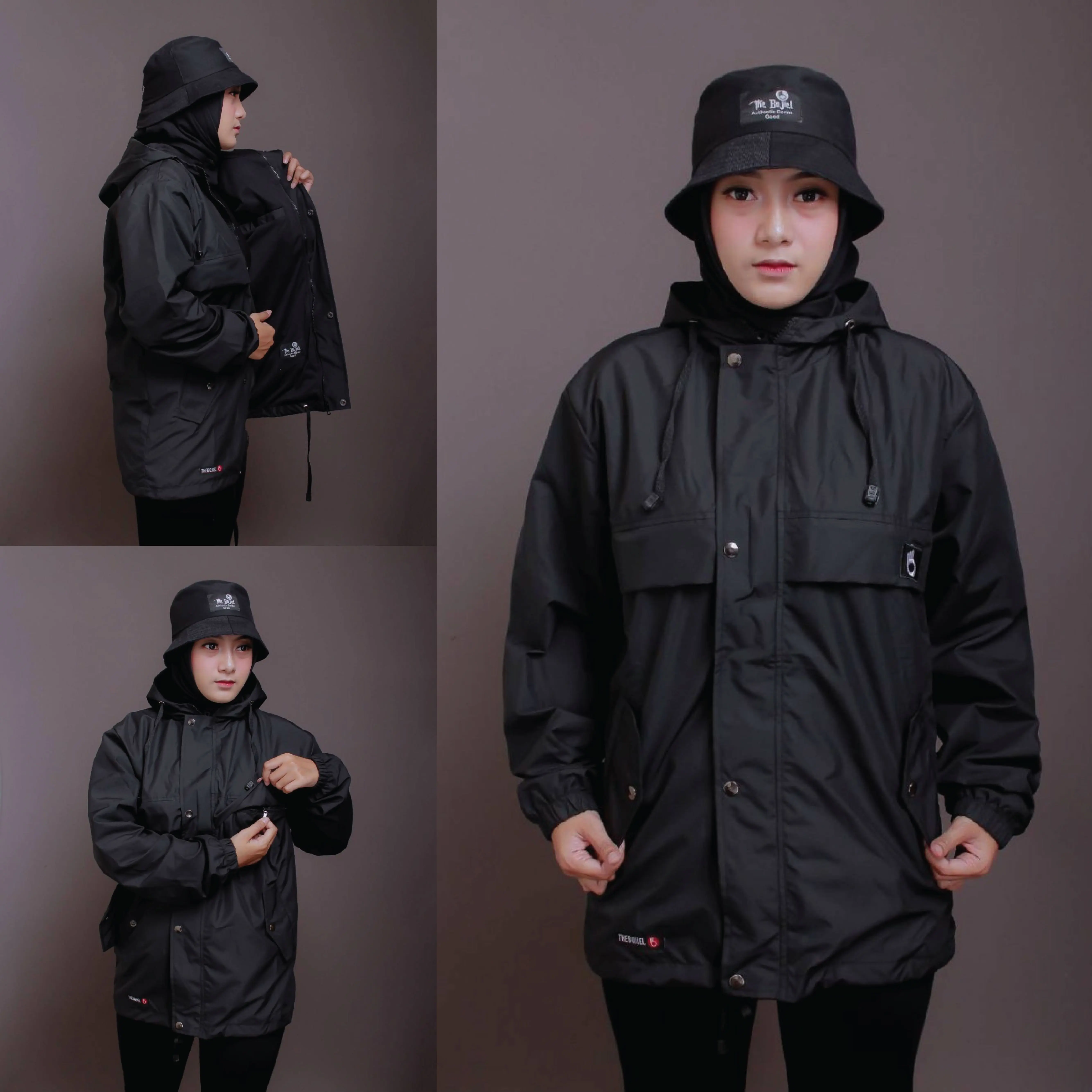 Jaket Parasut Waterproof Pria Wanita Windbreaker Original Distro The Bojiel