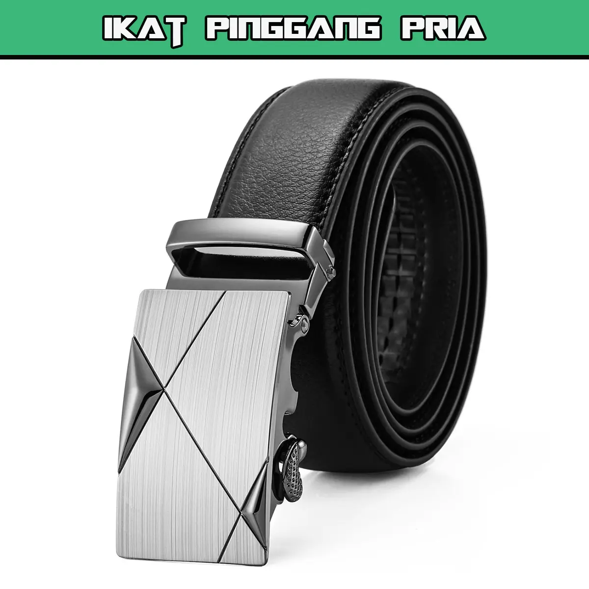 RANDOM Ikat Pinggang Pria Import Model Rel Tali Pinggang Pria Import Termurah / Sabuk Pria Distro / Gesper Pria Import