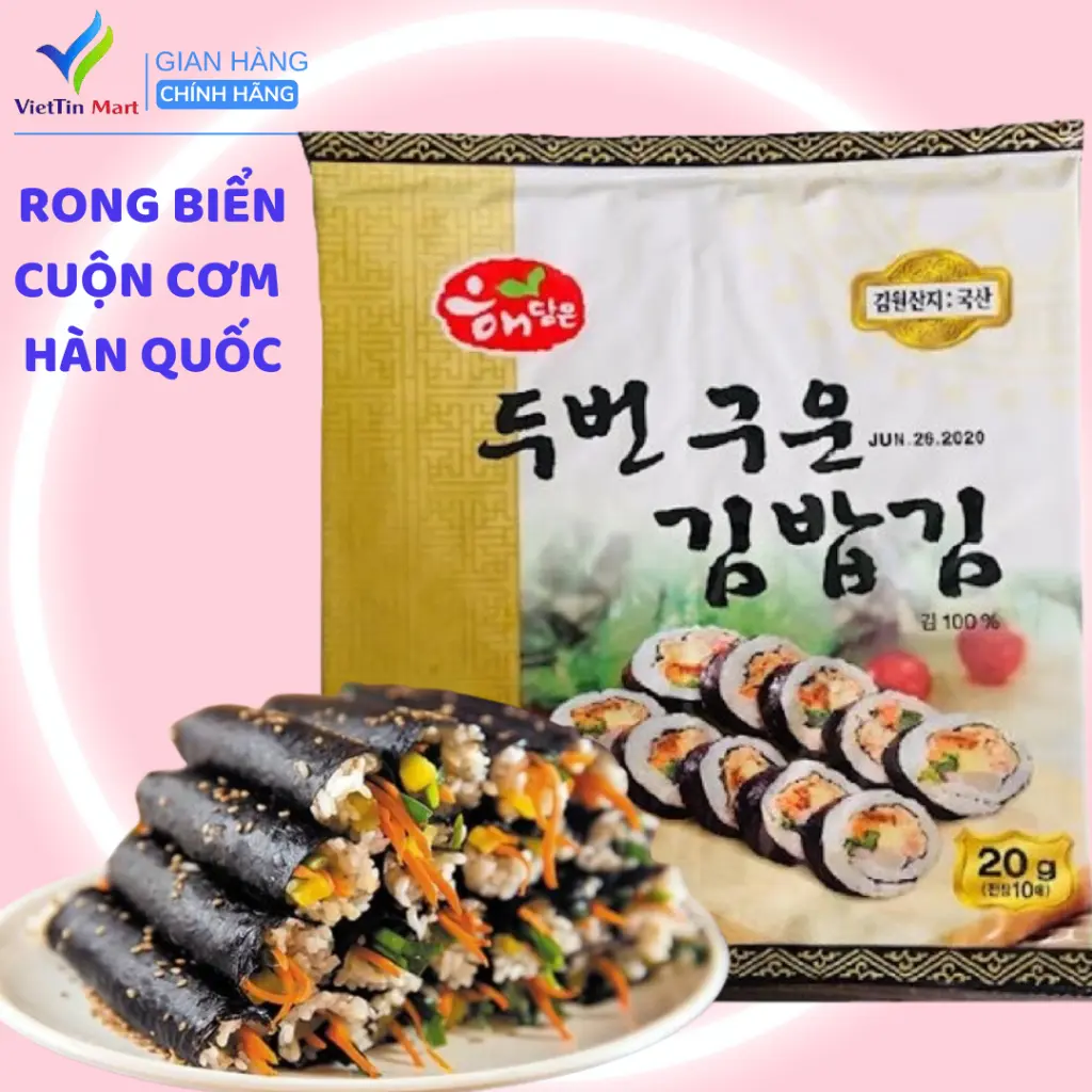 RONG BIỂN LÀM CƠM CUỘN HÀN QUỐC