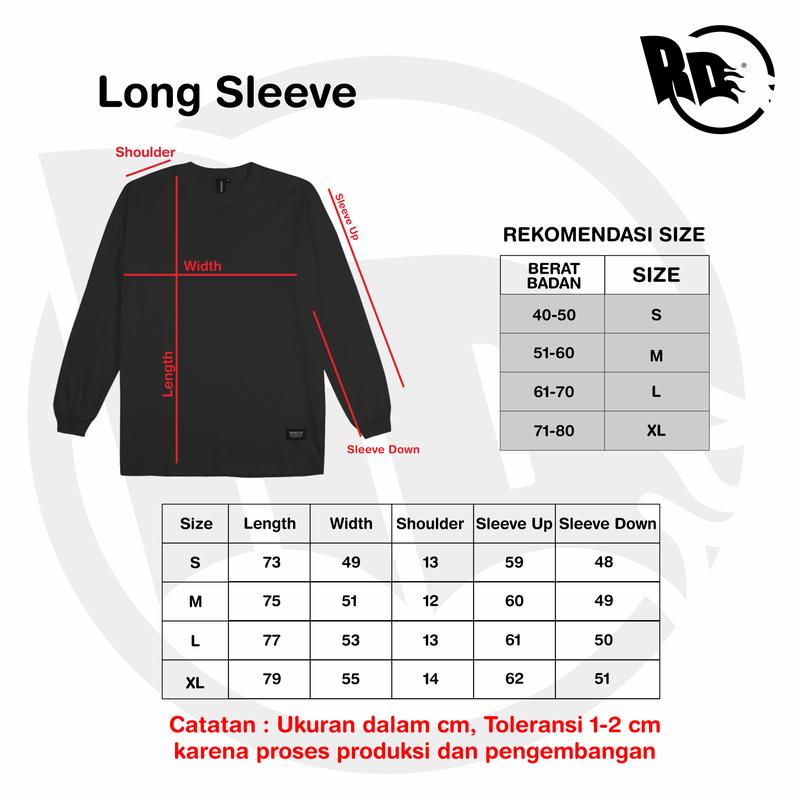 Product Introduction of Rown Division Kaos Longsleeve Modensty Black Pria 0