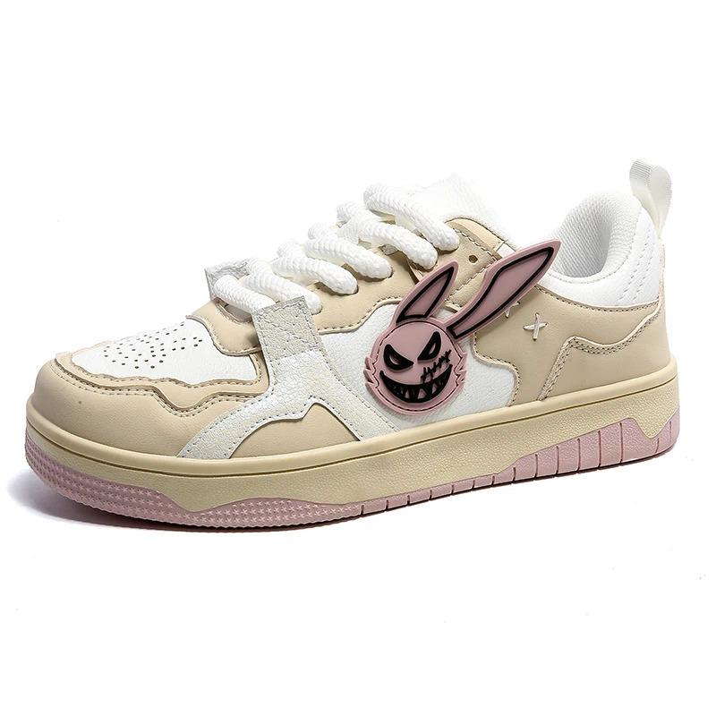 Zapatillas de deporte casuales de moda para hombre, personalizadas, de piel de conejo, planas, para andar en patineta, correr, caminar, calzado de entrenamiento, bajo pedido mínimo_voghion.com