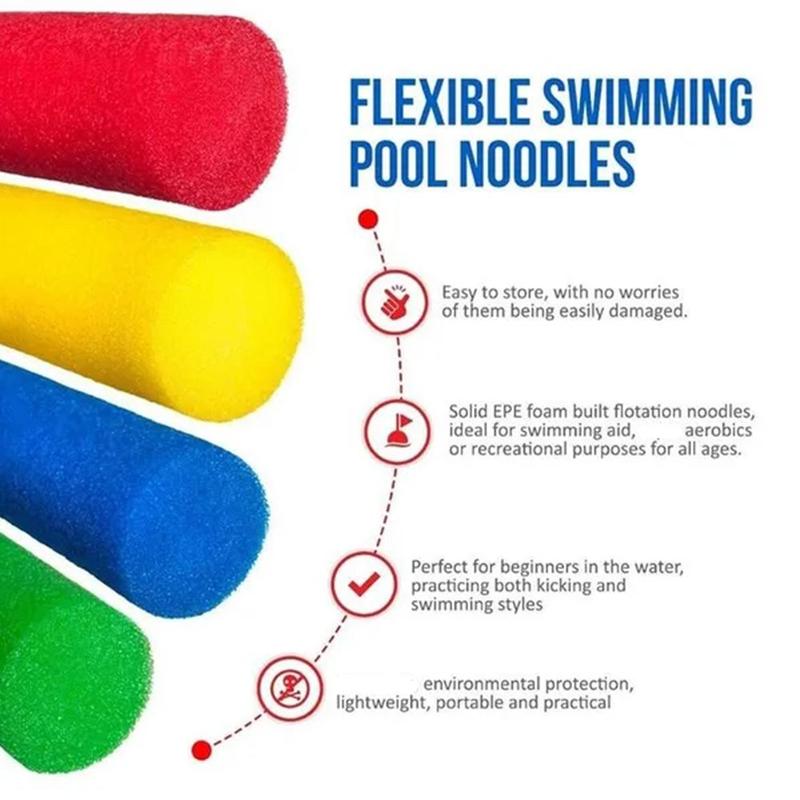 Swimming Pool Foam Noodle Noodle Float Aid Flexible Stick Rod Swimming Accessories Buoyancy O7C6 5