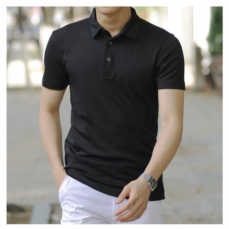 Áo thun Polo nam vải thun trơn cá sấu cotton 4 chiều co dãn áo sang trọng phong cách 4