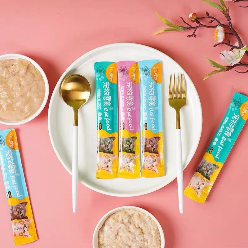 [ 15g ] 1 thanh súp thưởng Catfood Liebao cho mèo