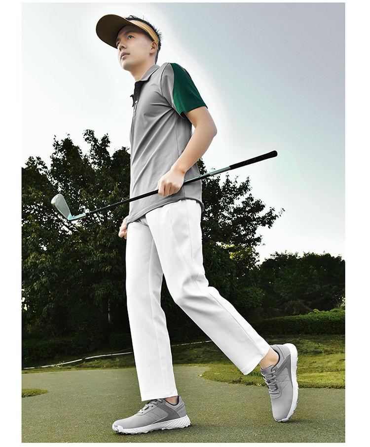 Product Introduction of New Golf Shoe Men and Women Couple Models White Shoes Fixed Studs Non-Slip Waterproof Professional Training Shoes Qx24025 28