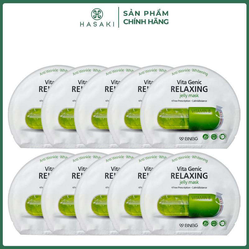 Combo 10 Mặt Nạ BNBG Vitamin B Phục Hồi Da 30ml Mới | HASAKI BEAUTY